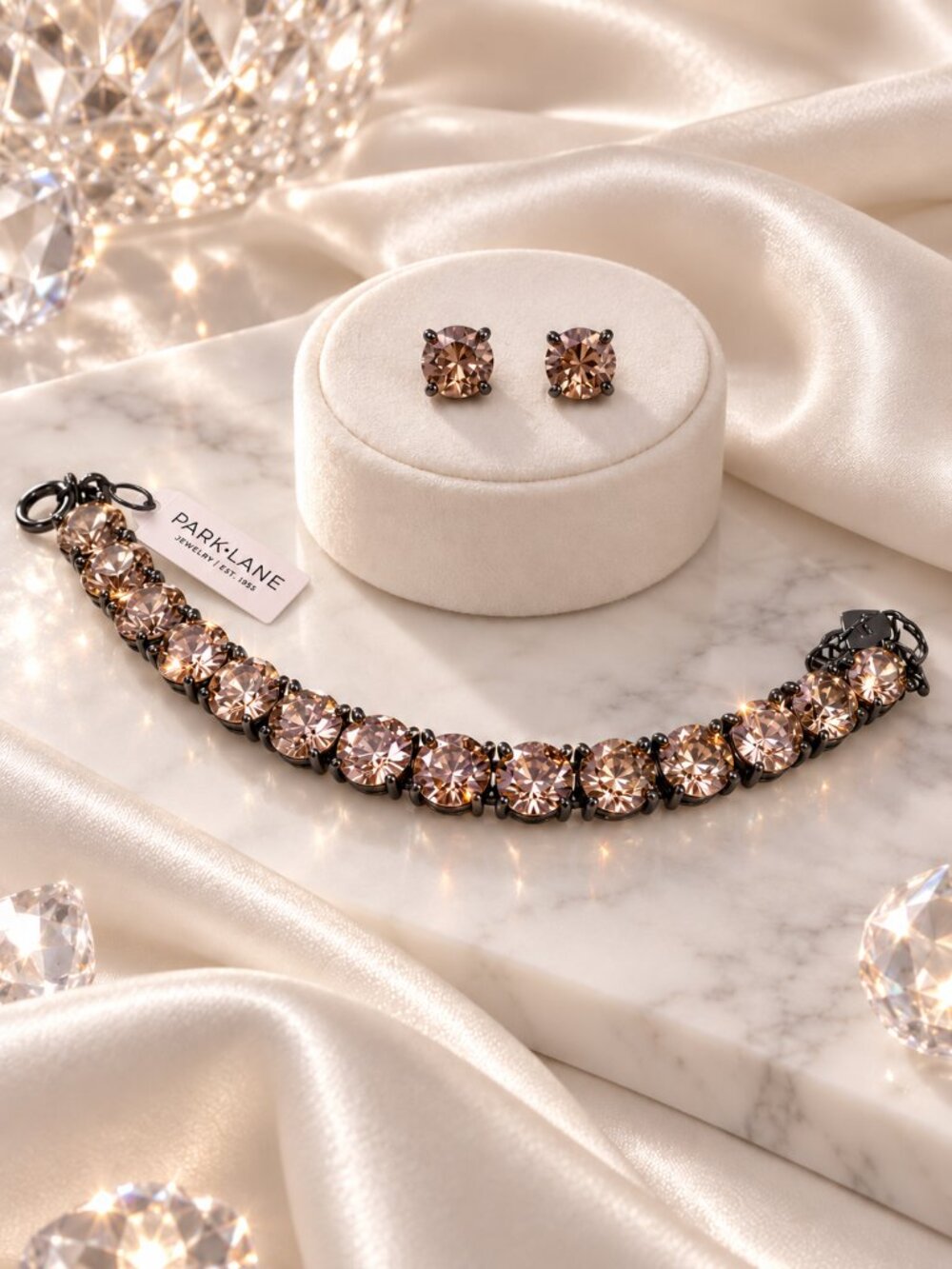 Park Lane Glow Impression Tennis Bracelet and Earring Set